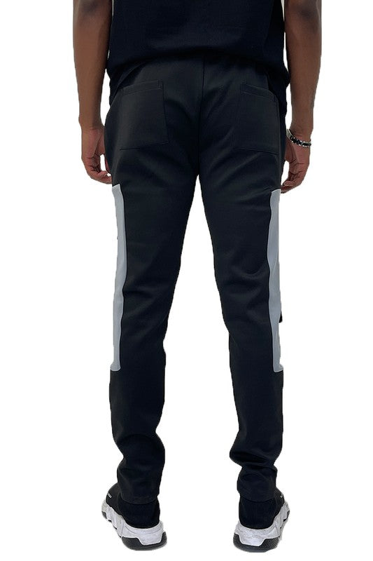 SQUARE BLOCK TRACK PANTS GREY