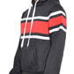 SOLID WITH THREE STRIPE PULLOVER HOODIE