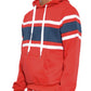 SOLID WITH THREE STRIPE PULLOVER HOODIE
