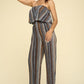 Womens Two Piece Set Flowy Strapless Crop Top, High Waist Palazzo Pants