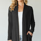 Casual Cardigan Featuring Collar And Side Pockets