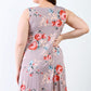 Plus Cocoa Flower Sleeveless Mini Dress