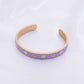 Flower Pattern Metal Cuff Bracelet