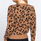 Long Slv Print Jacquard Sweater