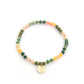 Coin Charm Beaded Bracelet