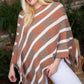 Bottom Tassel Edge Multi Color Poncho