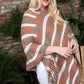 Bottom Tassel Edge Multi Color Poncho